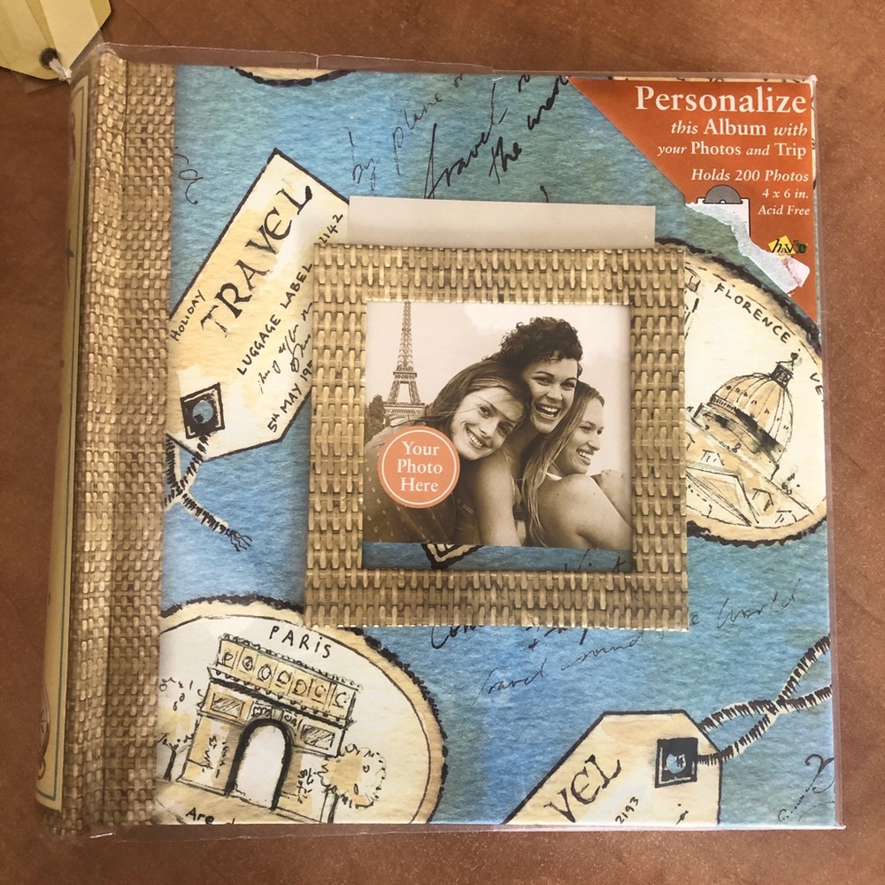 NWT Photo Album  | Medium | Beige, gold & blue by Havoc